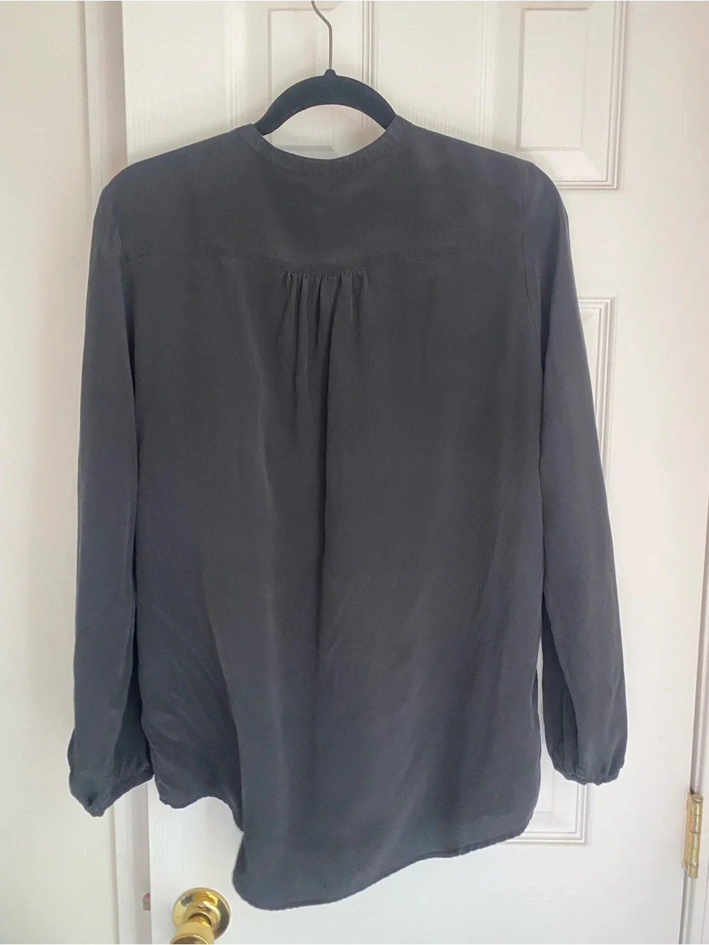 Black Filippa K 100% silk Button-Front Shirt Jacket